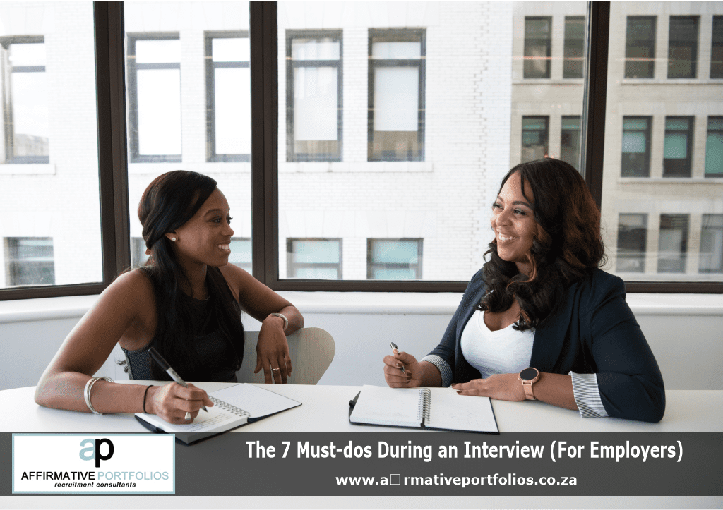 Affirmative Portfolios discuss interviewer tips