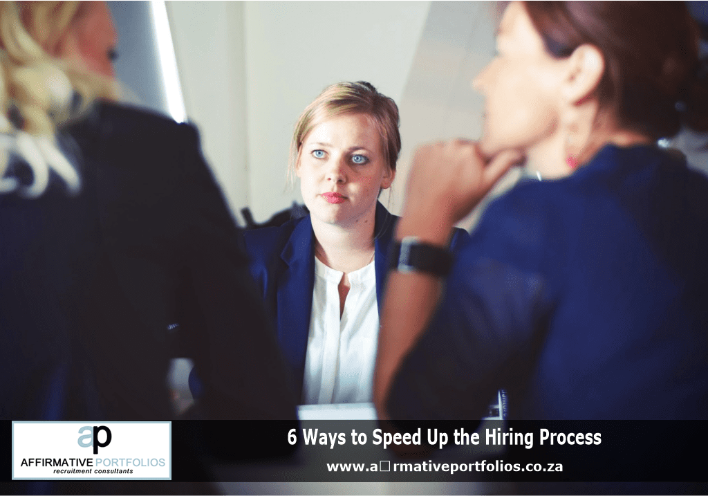 Affirmative Portfolios share how to speed up the hiring process